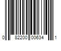 Barcode Image for UPC code 082200006341