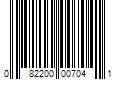 Barcode Image for UPC code 082200007041