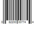 Barcode Image for UPC code 082200007744