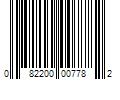 Barcode Image for UPC code 082200007782