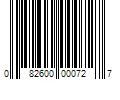 Barcode Image for UPC code 082600000727