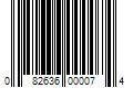 Barcode Image for UPC code 082636000074