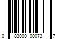 Barcode Image for UPC code 083000000737