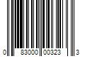 Barcode Image for UPC code 083000003233