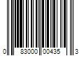 Barcode Image for UPC code 083000004353