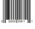 Barcode Image for UPC code 083000006111