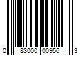 Barcode Image for UPC code 083000009563