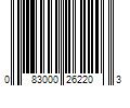 Barcode Image for UPC code 083000262203