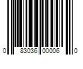 Barcode Image for UPC code 083036000060