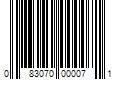 Barcode Image for UPC code 083070000071