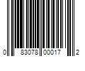 Barcode Image for UPC code 083078000172