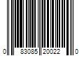 Barcode Image for UPC code 083085200220