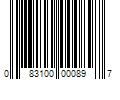 Barcode Image for UPC code 083100000897