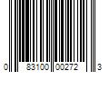 Barcode Image for UPC code 083100002723