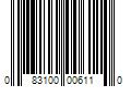 Barcode Image for UPC code 083100006110