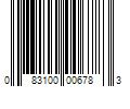 Barcode Image for UPC code 083100006783