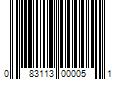 Barcode Image for UPC code 083113000051