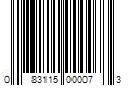 Barcode Image for UPC code 083115000073