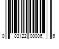 Barcode Image for UPC code 083122000066