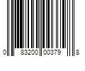 Barcode Image for UPC code 083200003798