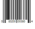 Barcode Image for UPC code 083200003804