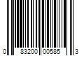 Barcode Image for UPC code 083200005853