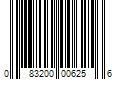 Barcode Image for UPC code 083200006256