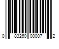 Barcode Image for UPC code 083260000072