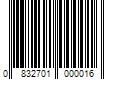 Barcode Image for UPC code 0832701000016