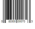 Barcode Image for UPC code 083300000703