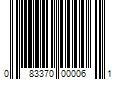 Barcode Image for UPC code 083370000061