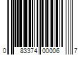 Barcode Image for UPC code 083374000067