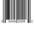 Barcode Image for UPC code 083445202062