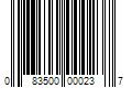 Barcode Image for UPC code 083500000237