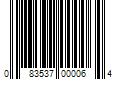 Barcode Image for UPC code 083537000064