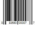 Barcode Image for UPC code 083593000077