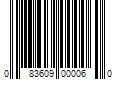 Barcode Image for UPC code 083609000060