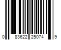 Barcode Image for UPC code 083622250749