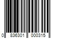 Barcode Image for UPC code 0836301000315