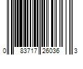 Barcode Image for UPC code 083717260363