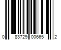 Barcode Image for UPC code 083729006652