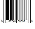 Barcode Image for UPC code 083740000028