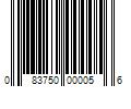 Barcode Image for UPC code 083750000056