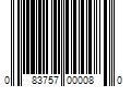 Barcode Image for UPC code 083757000080