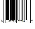 Barcode Image for UPC code 083783675047