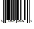 Barcode Image for UPC code 083800036349