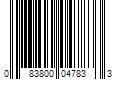 Barcode Image for UPC code 083800047833