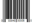 Barcode Image for UPC code 083848000050