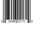 Barcode Image for UPC code 083996021709. Product Name: 