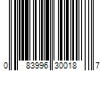 Barcode Image for UPC code 083996300187. Product Name: 